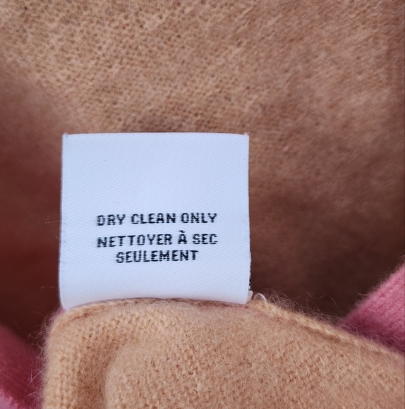 MAGASCHONI 100% cashmere colorblock button up sweater, size XL - Picture 6 of 6